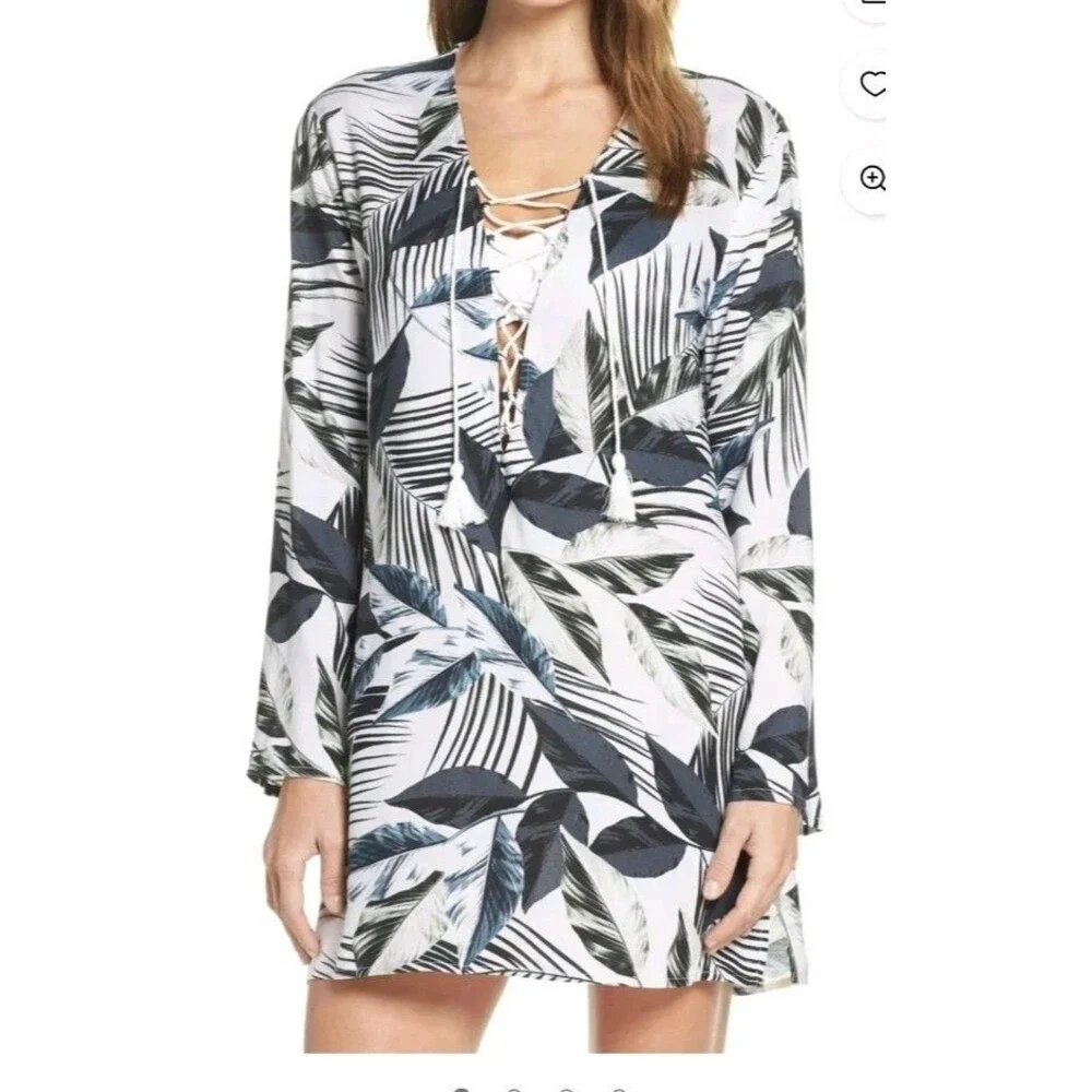 NWT La Blanca Resort Wear Moment Of Zen Swim Cover Up MSRP $99 Tropical Beach